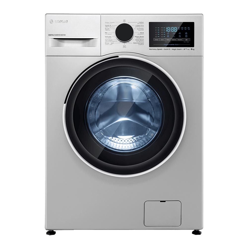 ماشین لباسشویی 8 کیلو گرمی BLDC سیلور اسنوا سری آویسا مدل SWM-B80S