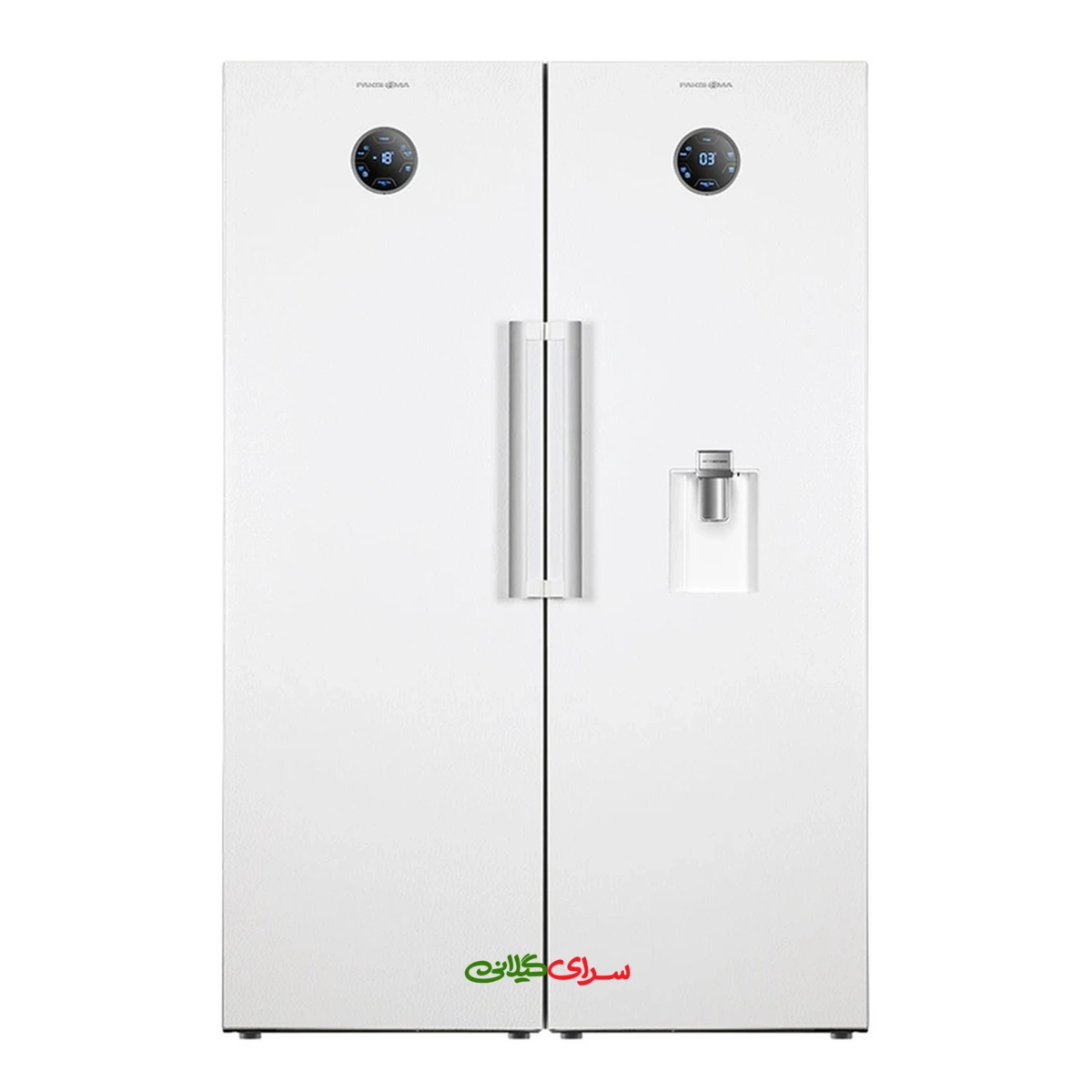یخچال فریزر ساید بای ساید 40 فوت نو فراست سفید پاکشوما مدل RTFA 900 W
