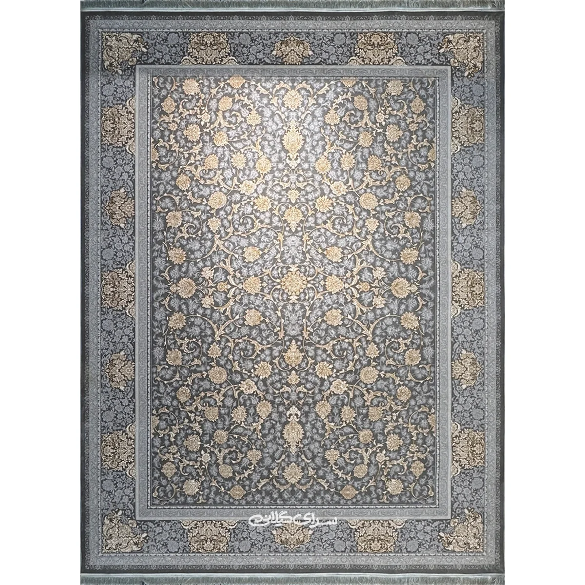 فرش ماشینی نگین سربی اندیشه 1200 شانه تراکم 3600 کد 100124