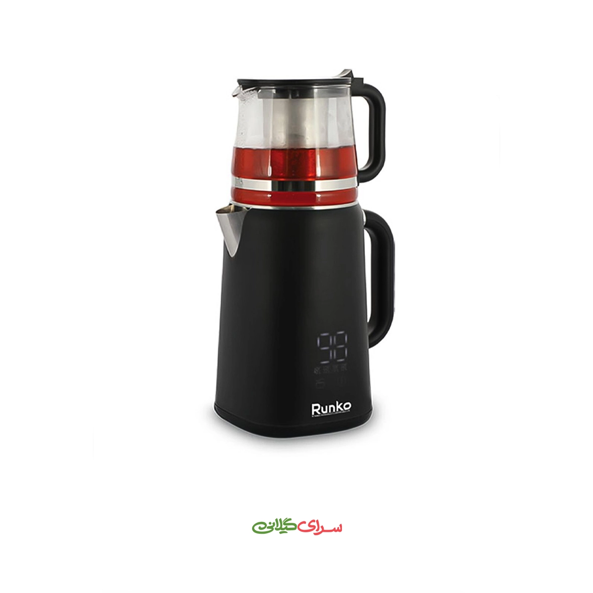 چای ساز رو همی 1.8 لیتری دیجیتال مشکی رانکو مدل RK-TM805