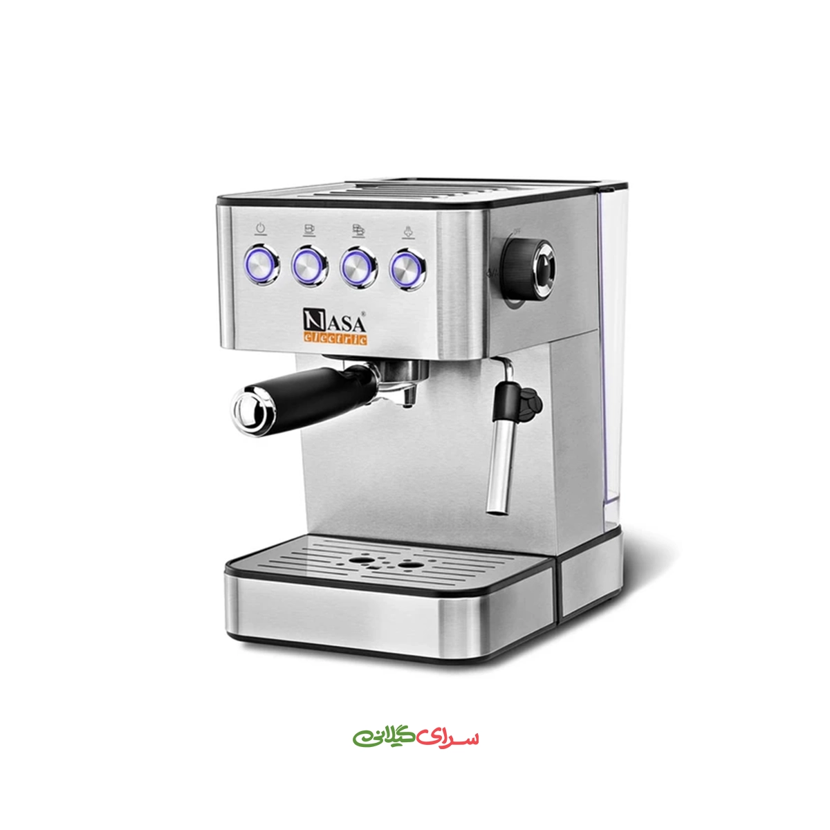 اسپرسو ساز 1.5 لیتری 20 بار استیل ناسا مدل NS-531