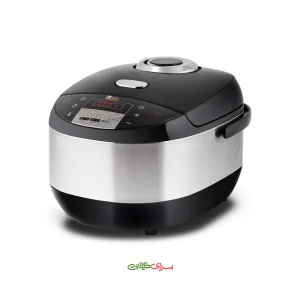 پلو پز 4.5 لیتری 10 نفره 11 کاره مشکی استیل ناسا مدل NS-3082