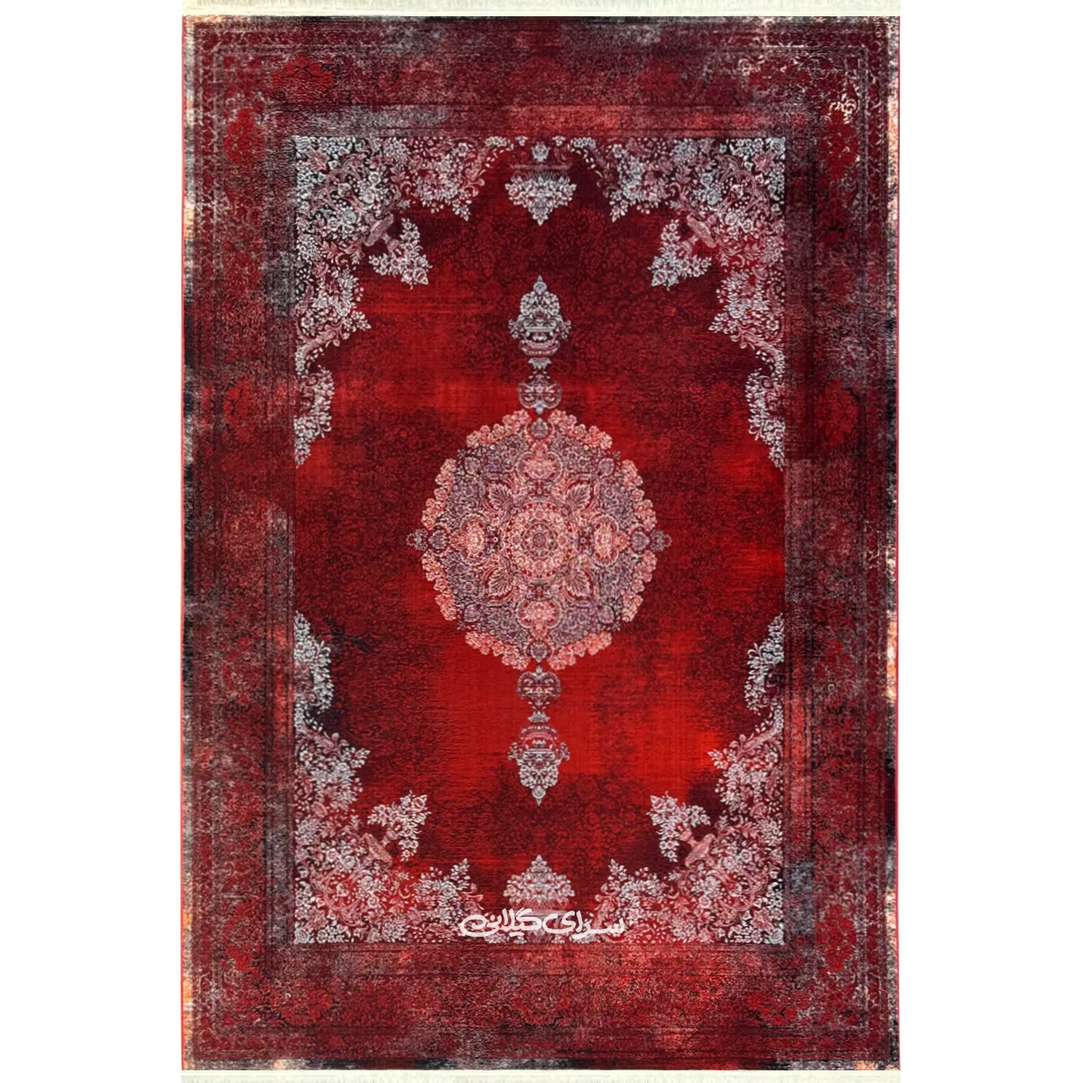 فرش ماشینی کلکسیون فرح ارمانی لاکی 1200 شانه تراکم 3600 کد 100184