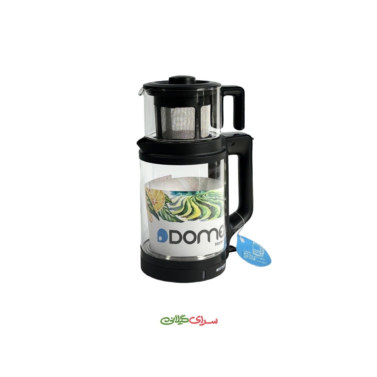 چای ساز رو همی 2.5 لیتری پیرکس سفید دومنا مدل DT7701W