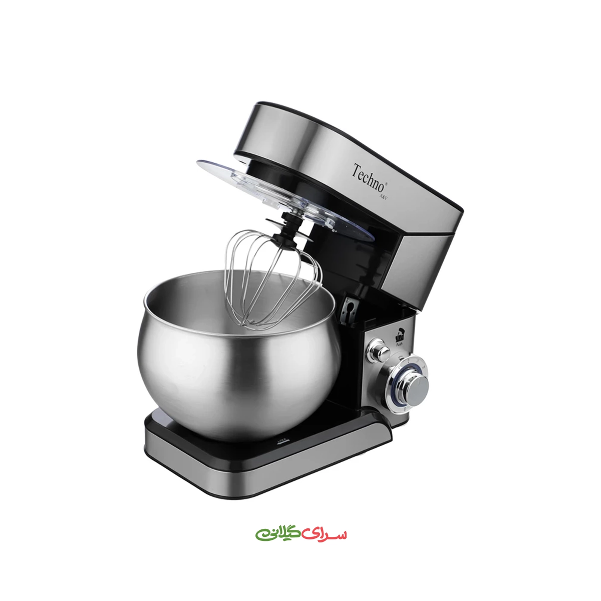 همزن برقی کاسه دار 5 لیتری 6 سرعته استیل تکنو مدل Te‑707