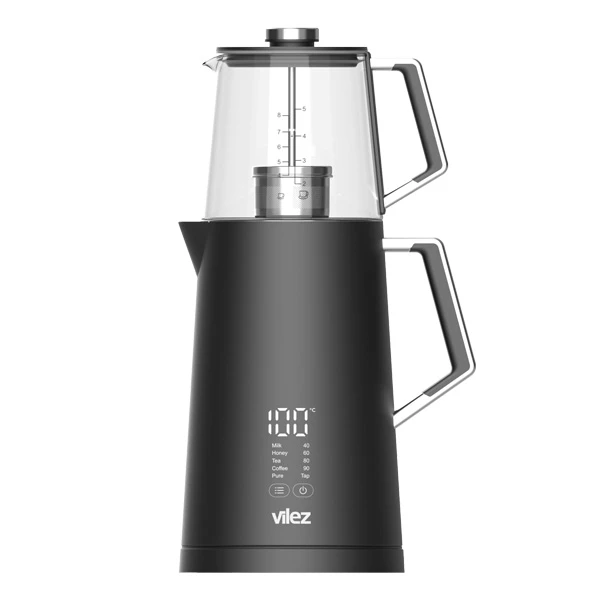 چای ساز رو همی 1.7 لیتری دیجیتال مشکی ویلز مدل VL5021