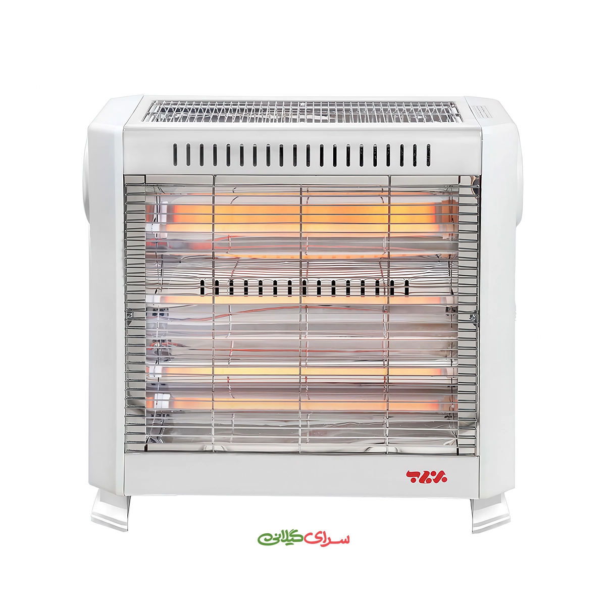 بخاری برقی فن دار 4 المنت سفید برفاب مدل QH-2200