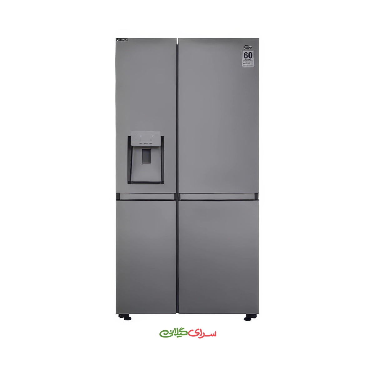 یخچال‌ فریزر ساید بای ساید 29 فوت نو فراست سیلور کلور مدل NOBLE C2S-29HS1
