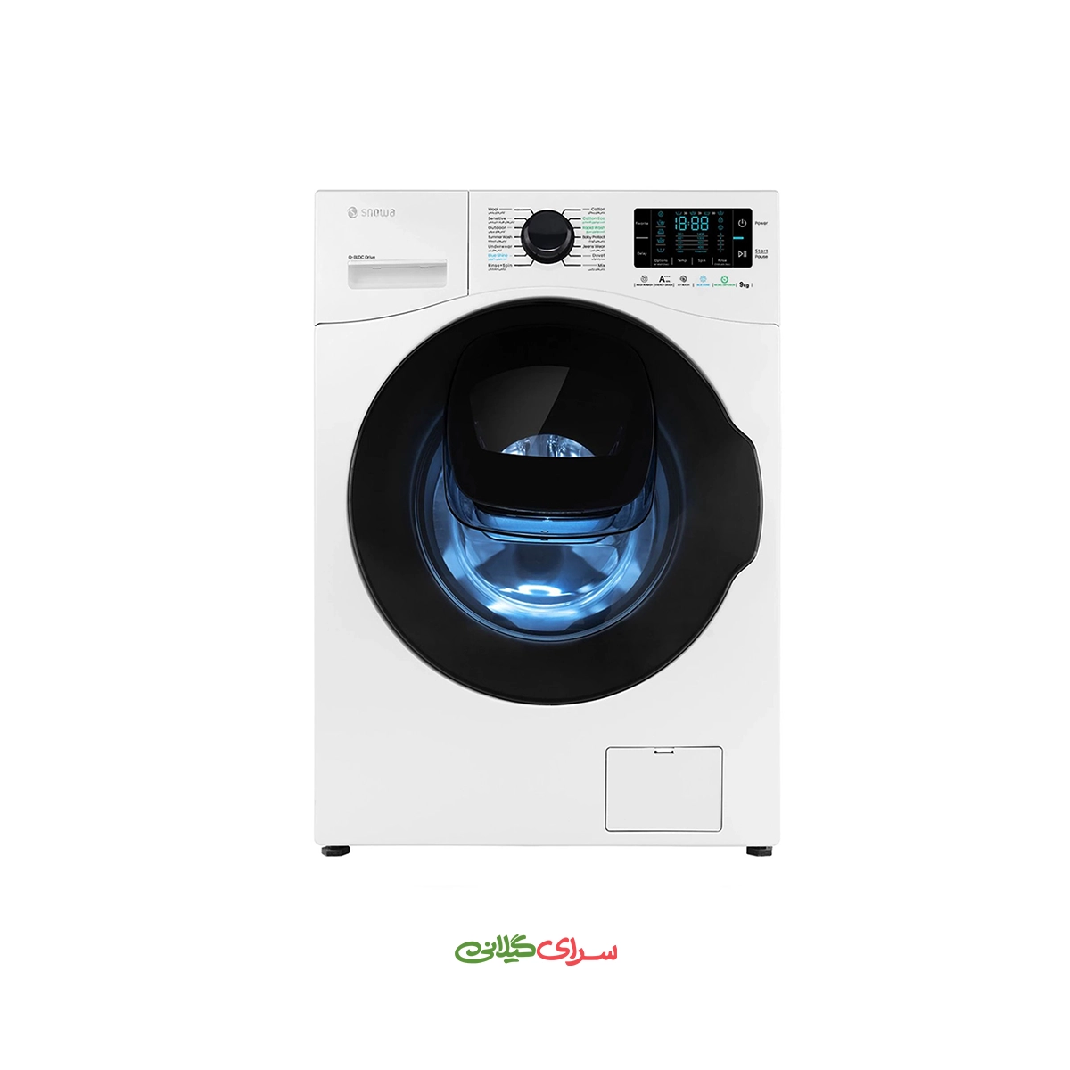 ماشین لباسشویی 9 کیلو گرمی آناهید Q_BLDC سفید اسنوا مدل SWM-F92W