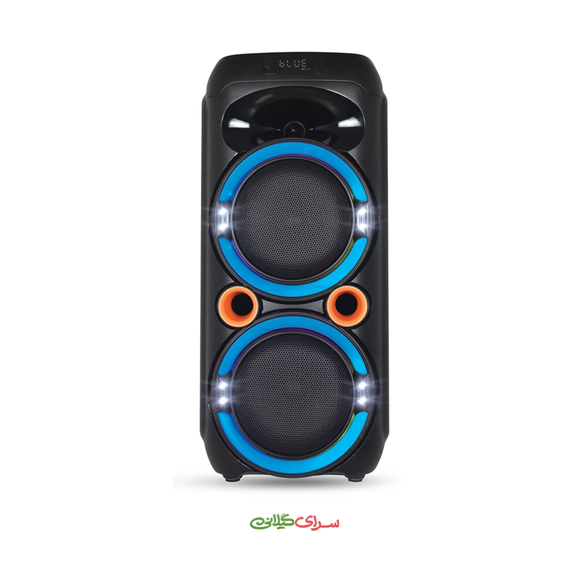اسپیکر بلوتوثی شارژی 2 ساب 8 اینچ مشکی میکرولب مدل TONB-83