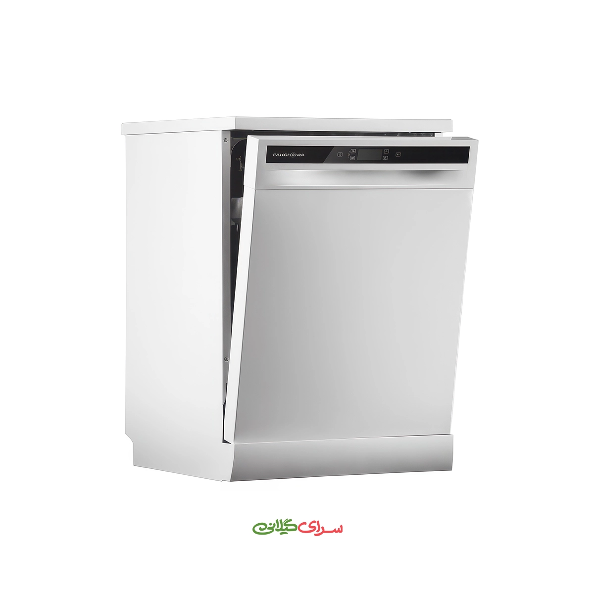 ماشین ظرفشویی 15 نفره 3 سبد سفید پاکشوما مدل PDV-3513W