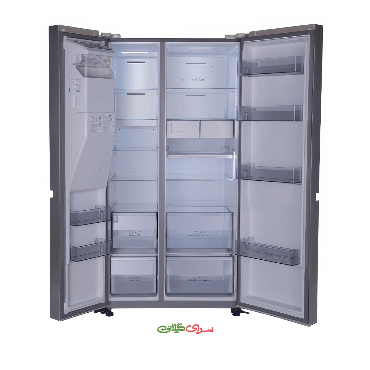 یخچال‌ فریزر ساید بای ساید 29 فوت نو فراست سیلور کلور مدل NOBLE C2S-29HS1