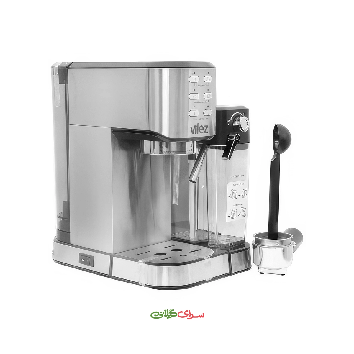اسپرسو ساز 1.6 لیتری 20 بار استیل ویلز مدل VL4038