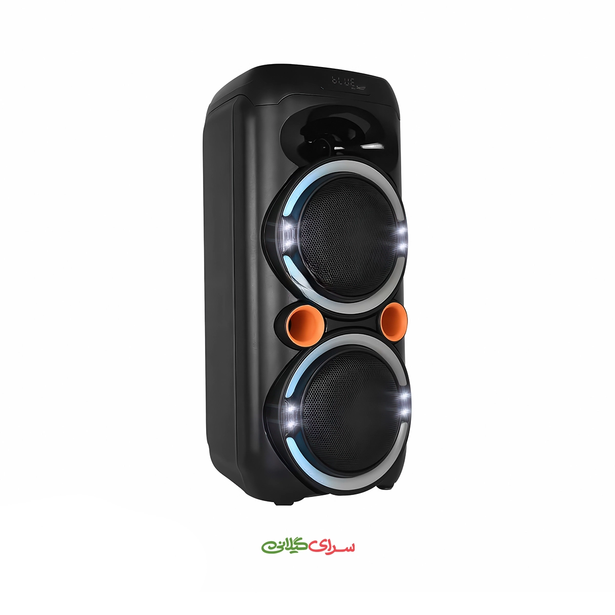 اسپیکر بلوتوثی شارژی 2 ساب 8 اینچ مشکی میکرولب مدل TONB-83