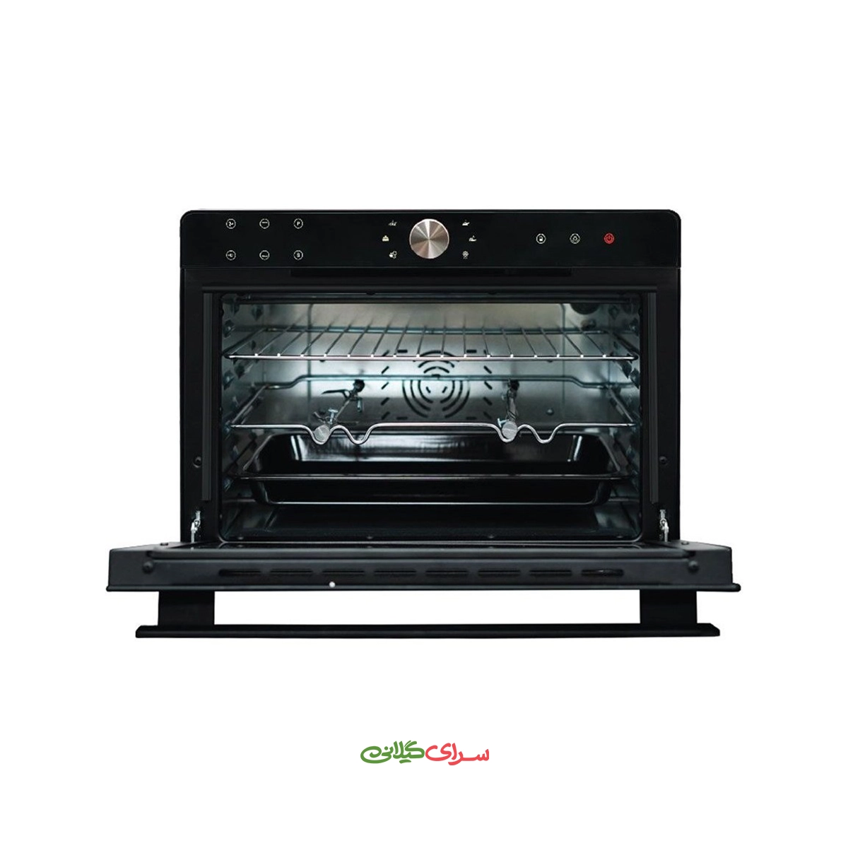 اون‌ توستر 50 لیتری 1600 وات مشکی تکنو هاوس مدل OT50-TOP-N615