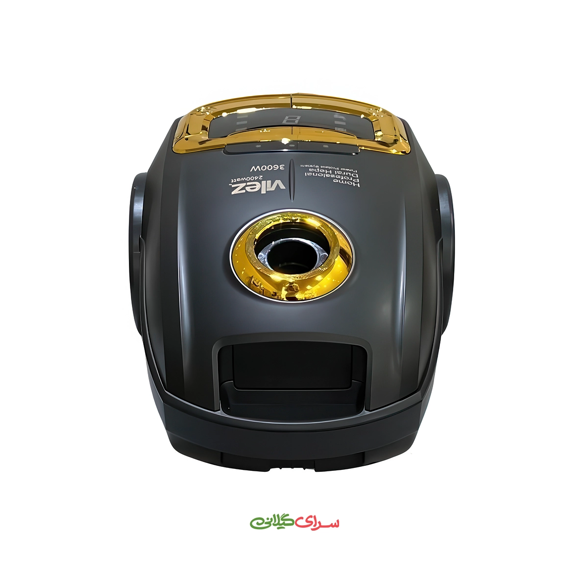 جارو برقی 2400 وات لوله کنفی مشکی طلایی ویلز مدل 3600W