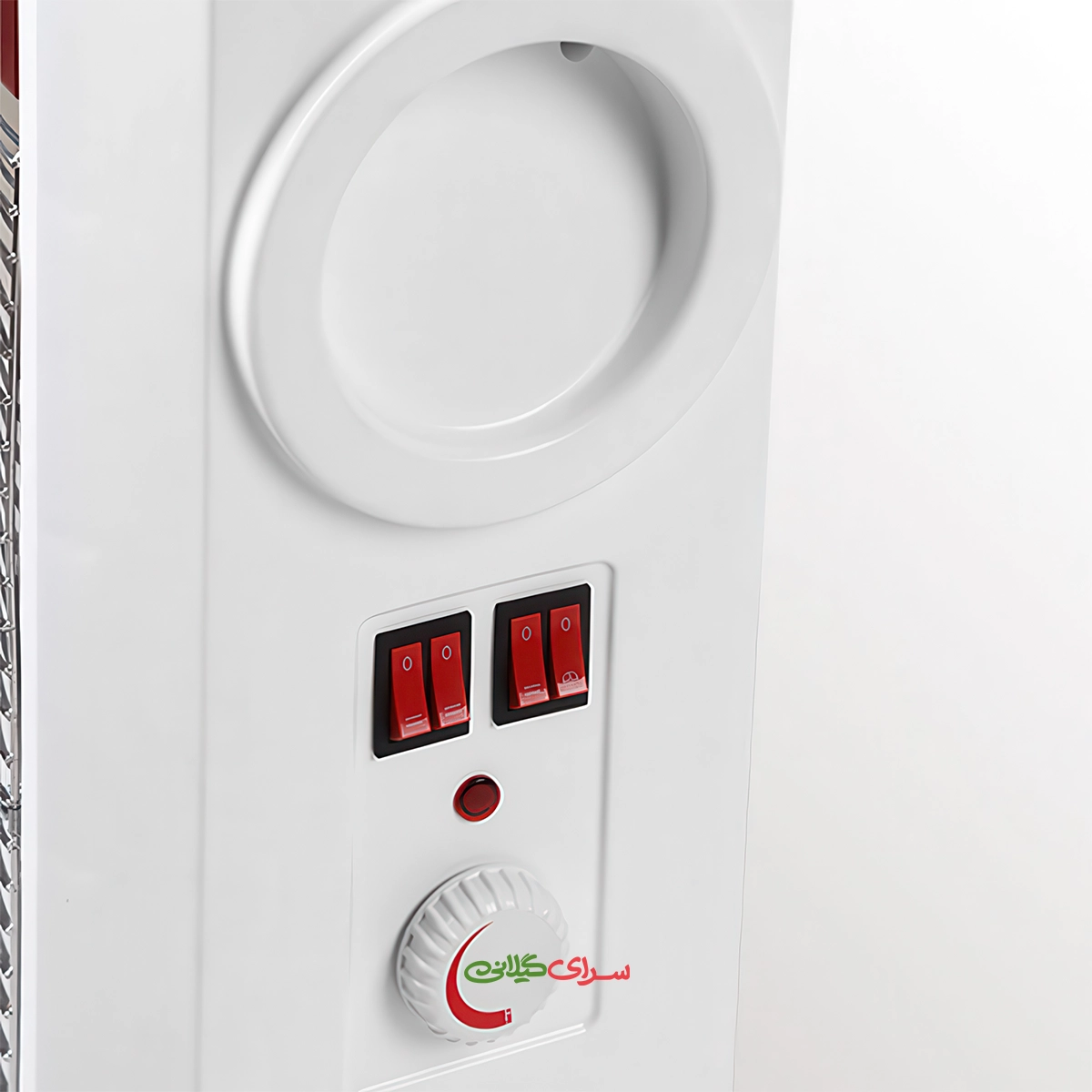 بخاری برقی فن دار 4 المنت سفید برفاب مدل QH-2200
