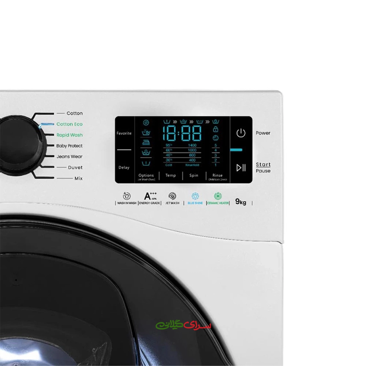 ماشین لباسشویی 9 کیلو گرمی آناهید Q_BLDC سفید اسنوا مدل SWM-F92W