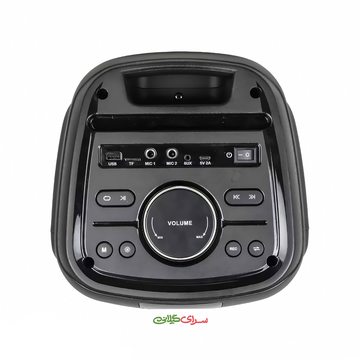 اسپیکر بلوتوثی شارژی 2 ساب 8 اینچ مشکی میکرولب مدل TONB-83