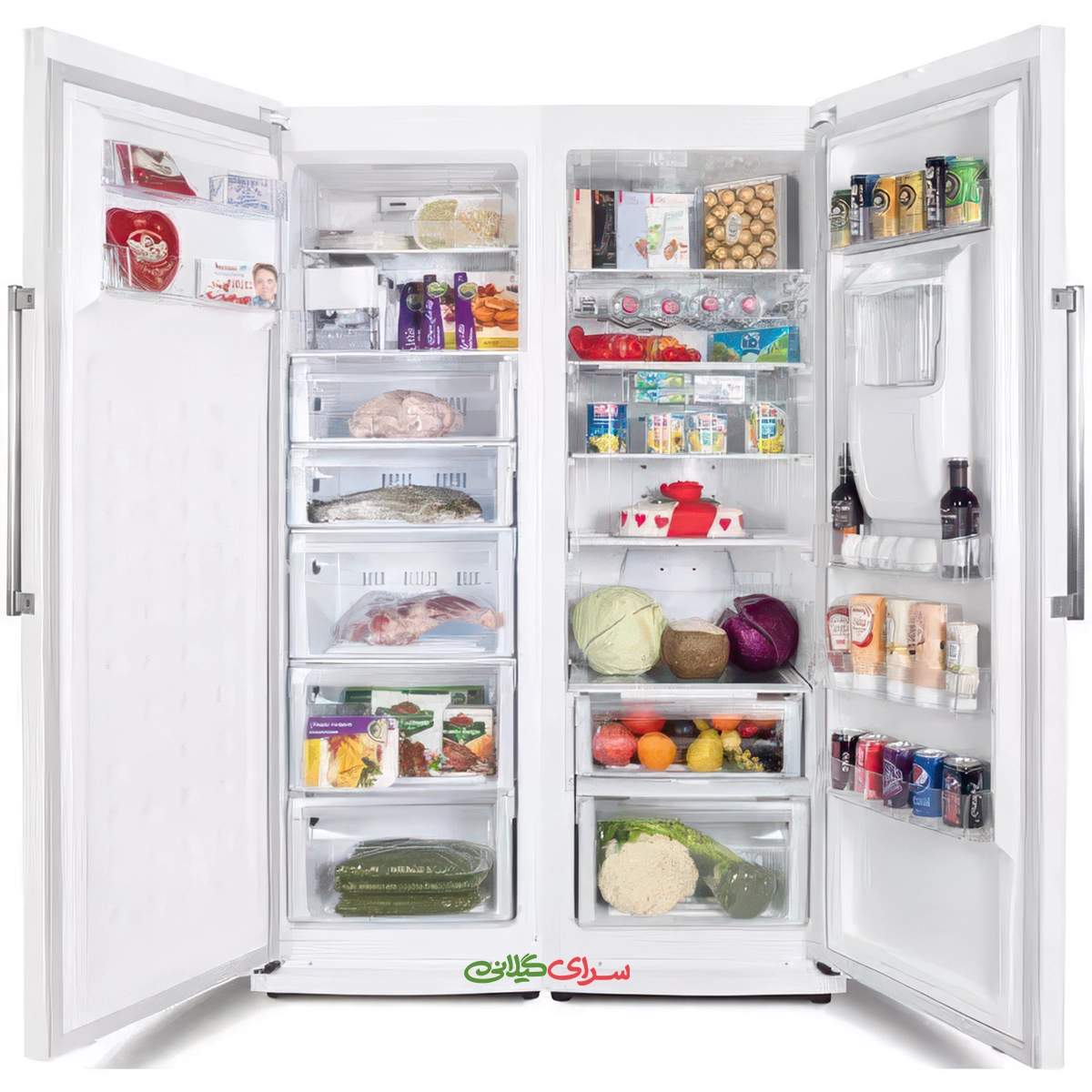 یخچال فریزر ساید بای ساید 26 فوت نو فراست سفید التتو مدل NR6020WDN