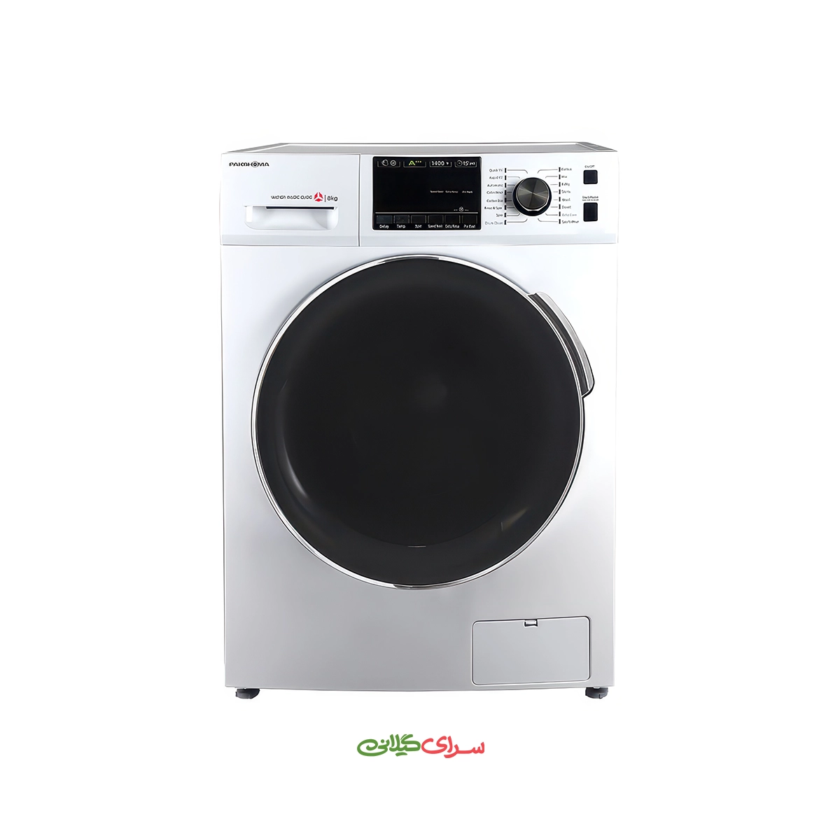 ماشین لباسشویی 8 کیلو گرمی اتوماتیک BLDC سفید پاکشوما مدل BWF 40804 WT