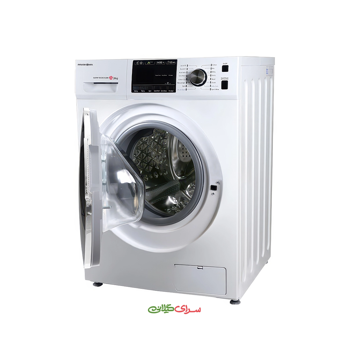 ماشین لباسشویی 8 کیلو گرمی اتوماتیک BLDC سفید پاکشوما مدل BWF 40804 WT