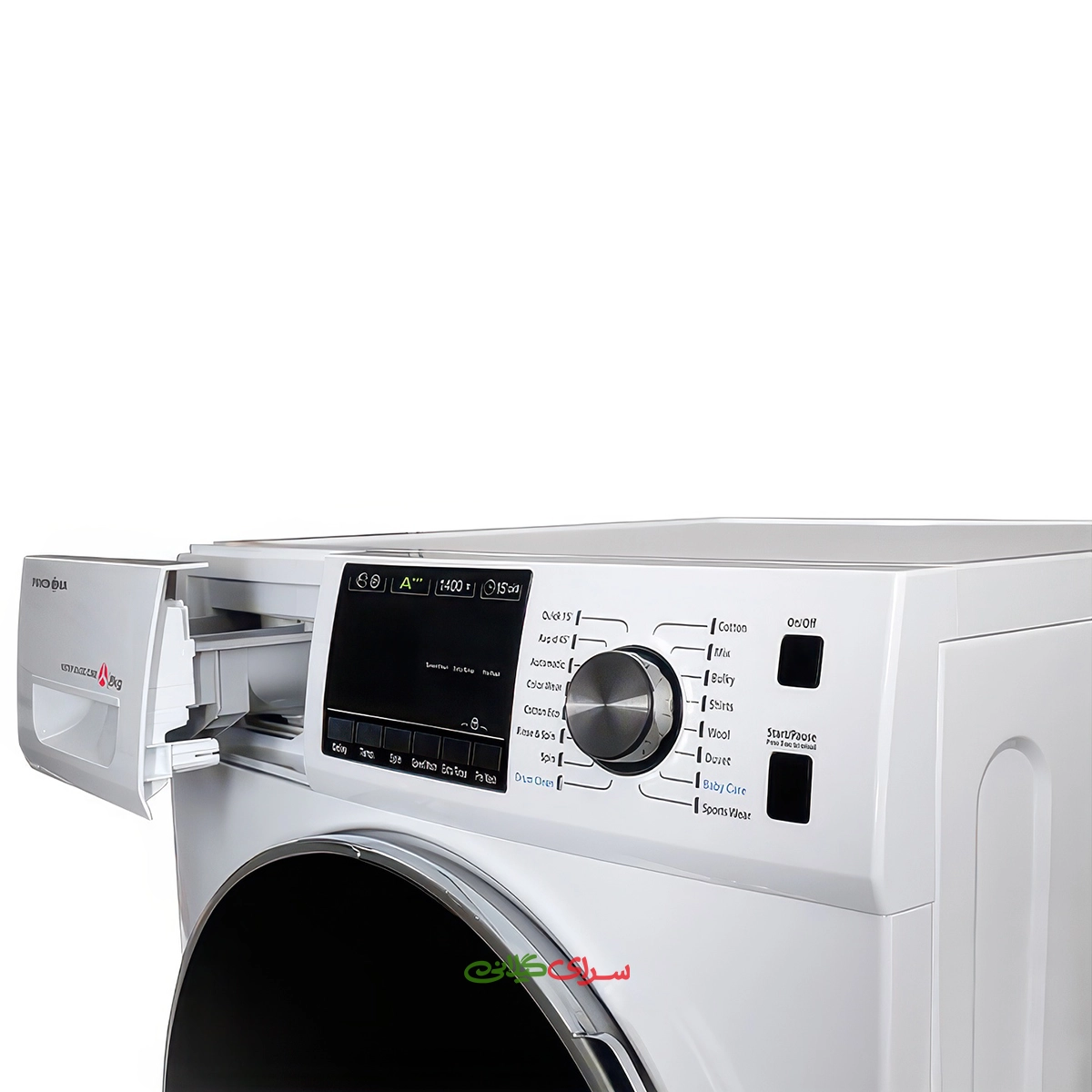 ماشین لباسشویی 8 کیلو گرمی اتوماتیک BLDC سفید پاکشوما مدل BWF 40804 WT