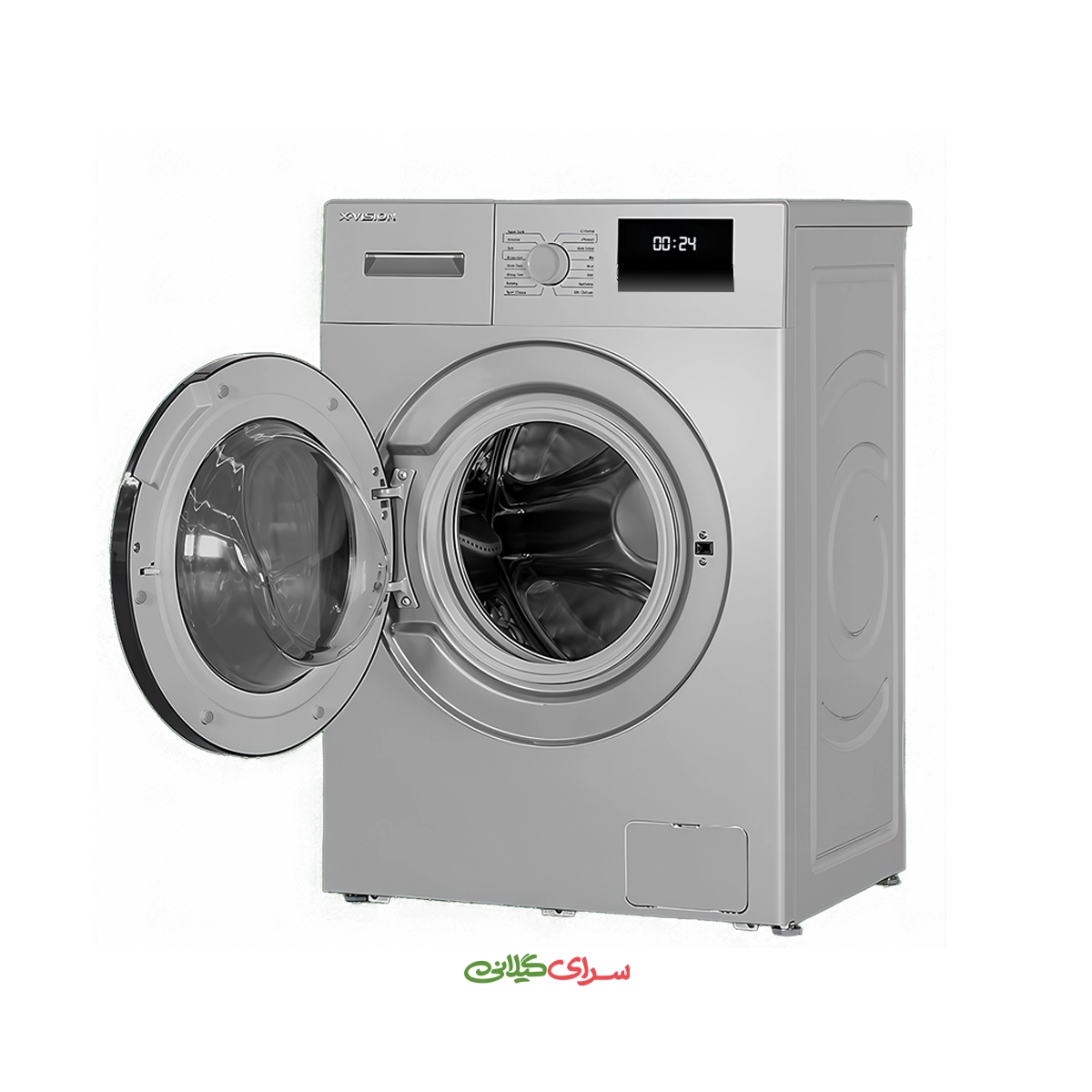 ماشین لباسشویی 9 کیلوگرمی دیجیتال LED سیلور ایکس ویژن مدل TF94-ASBL