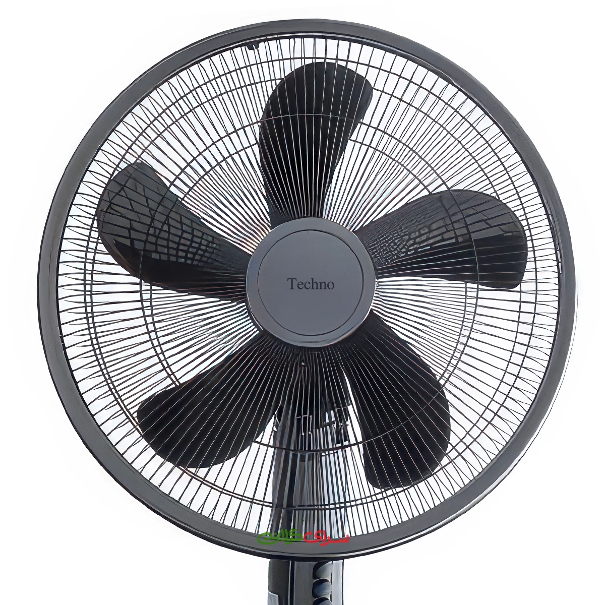 پنکه برقی ایستاده ریموت دار مشکی تکنو مدل Te-9110