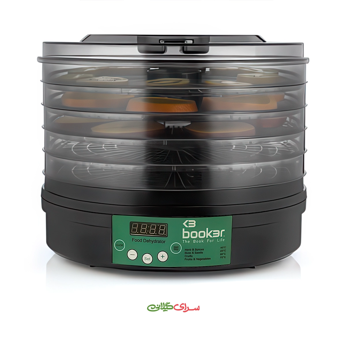 میوه خشک کن 270 وات 5 طبقه پنل لمسی بوکر مدل FD-575