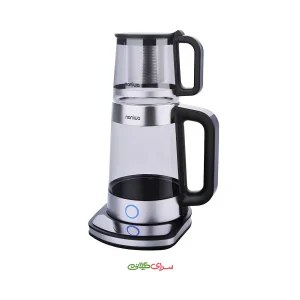 چای‌ ساز رو همی 1.7 لیتری پیرکس استیل مشکی نانیوا مدل TMN-4110