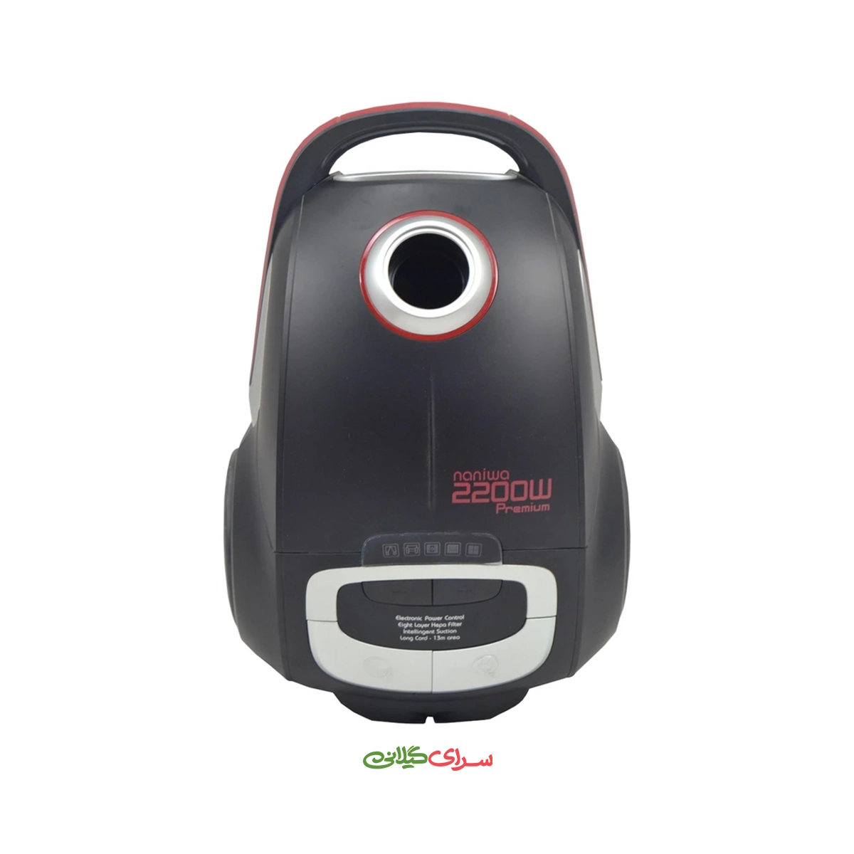 جارو برقی 2200 وات مشکی قرمز نانیوا مدل NVC-9870