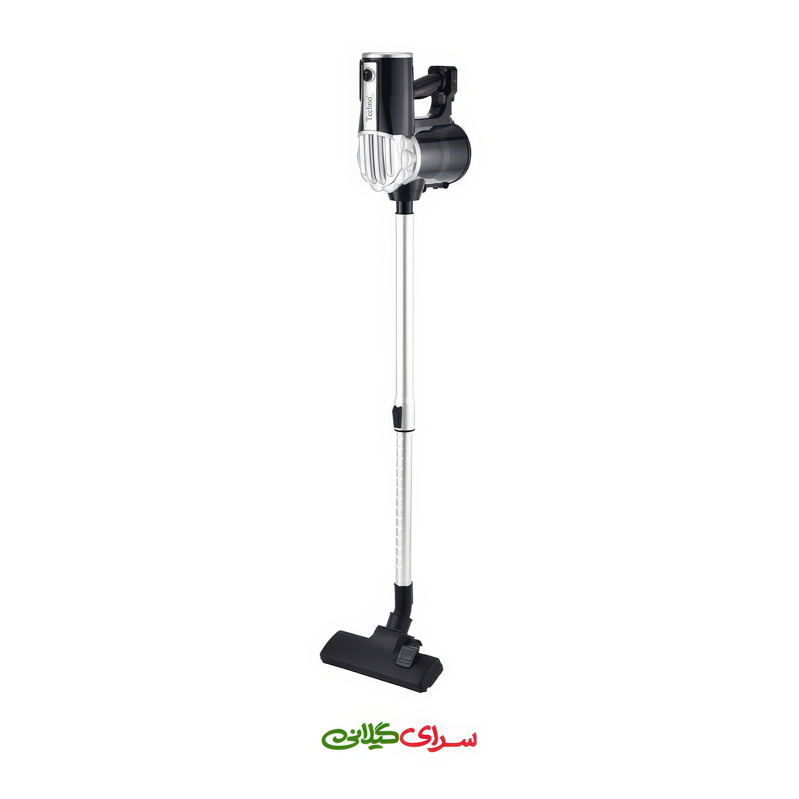 جارو برقی ایستاده 600 وات مشکی استیل تکنو مدل TE1706