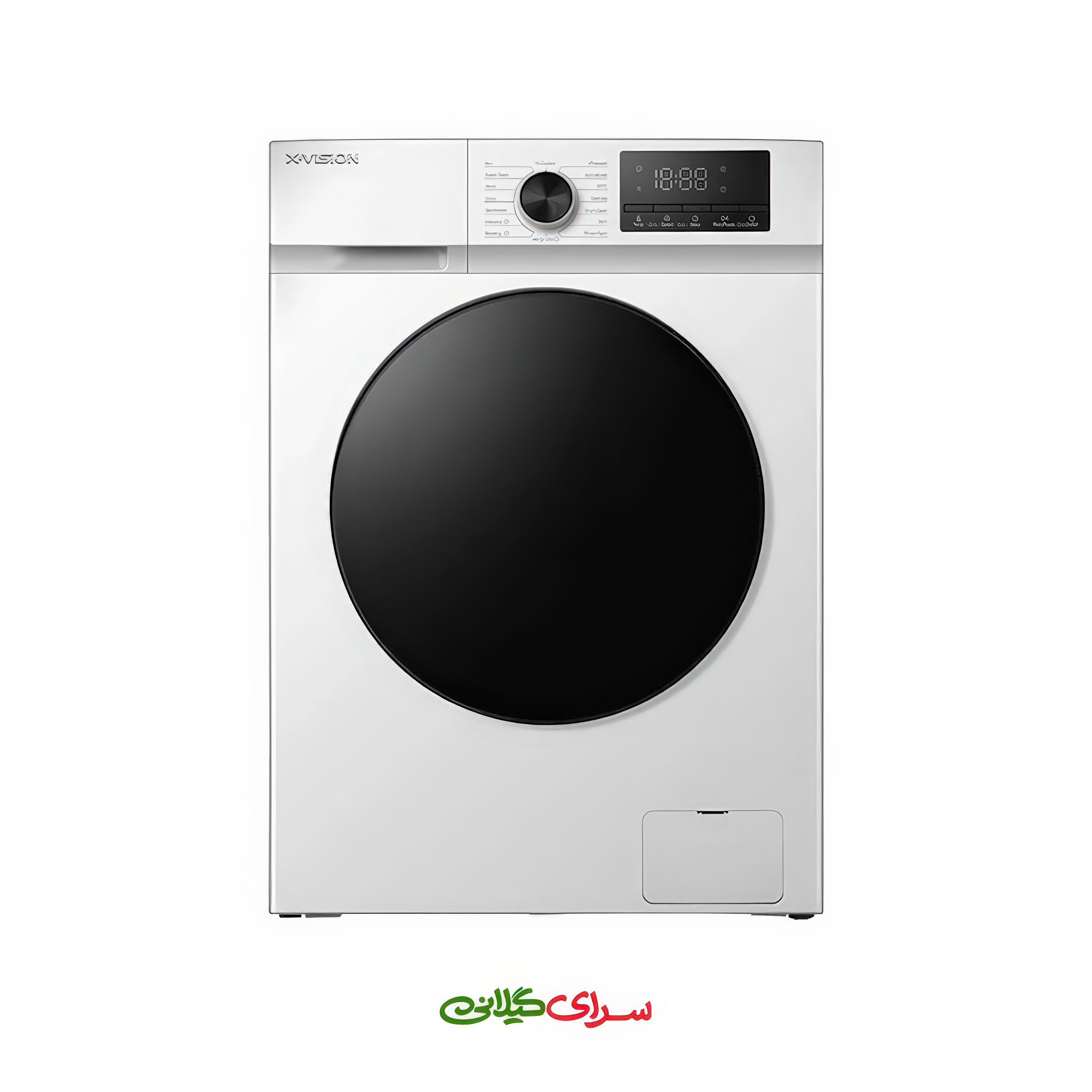 ماشین لباسشویی 9 کیلوگرمی دیجیتال لمسی سفید ایکس ویژن مدل TF94