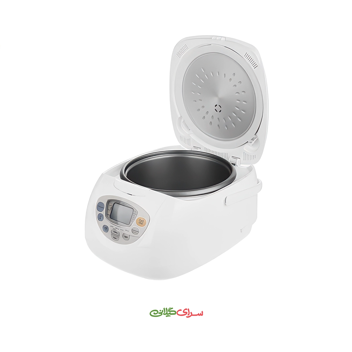 پلوپز دیجیتال 1.8 لیتری 8 نفره سفید پارس خزر مدل DMC-181P