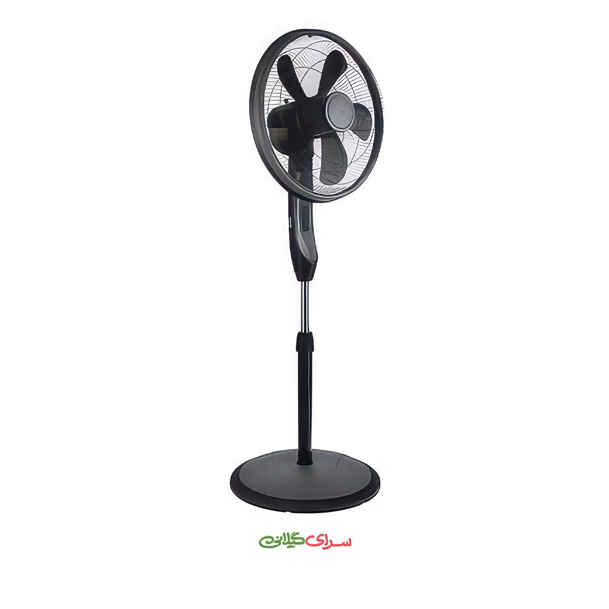 پنکه برقی ایستاده ریموت دار مشکی تکنو مدل Te-9110