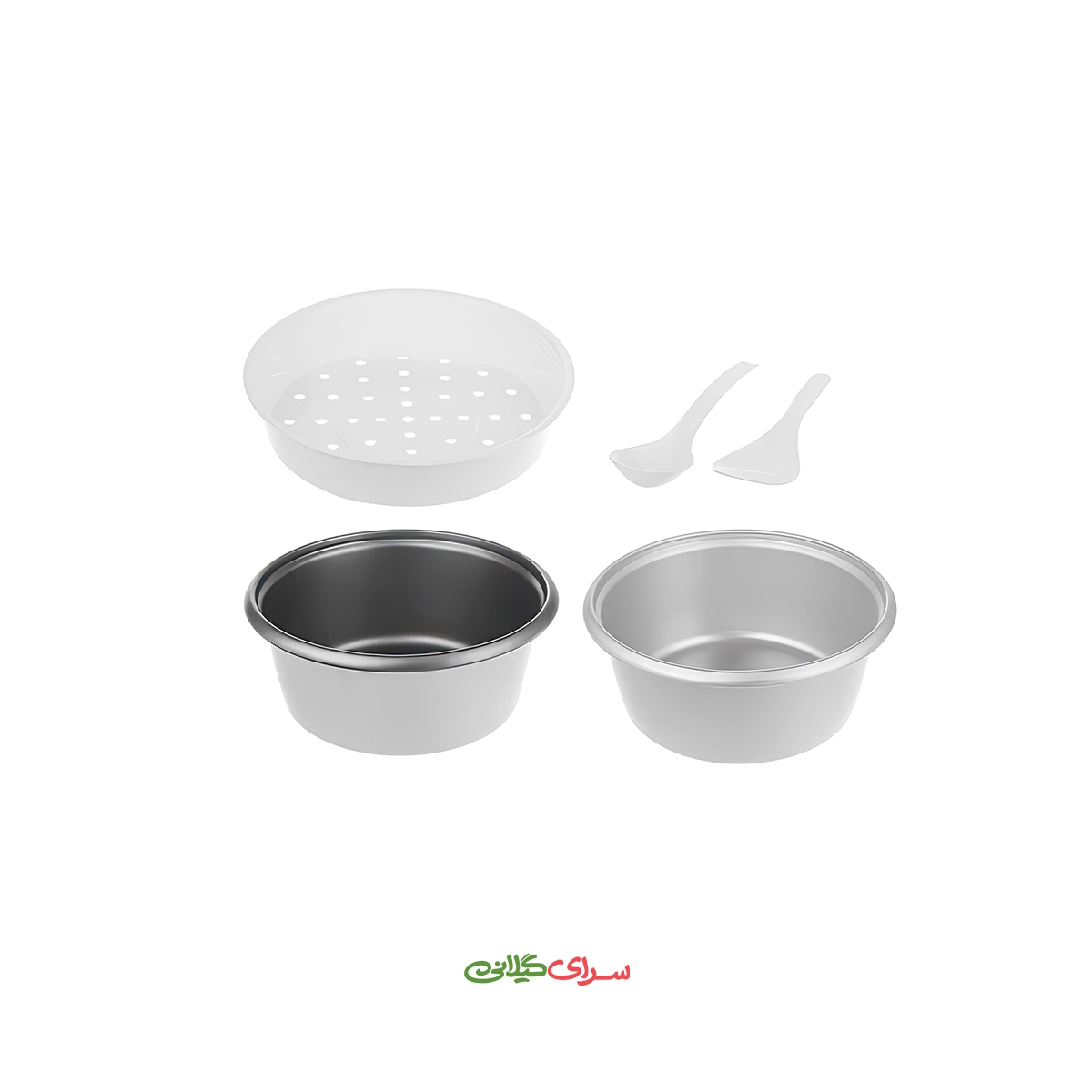 پلوپز دیجیتال 1.8 لیتری 8 نفره سفید پارس خزر مدل DMC-181P