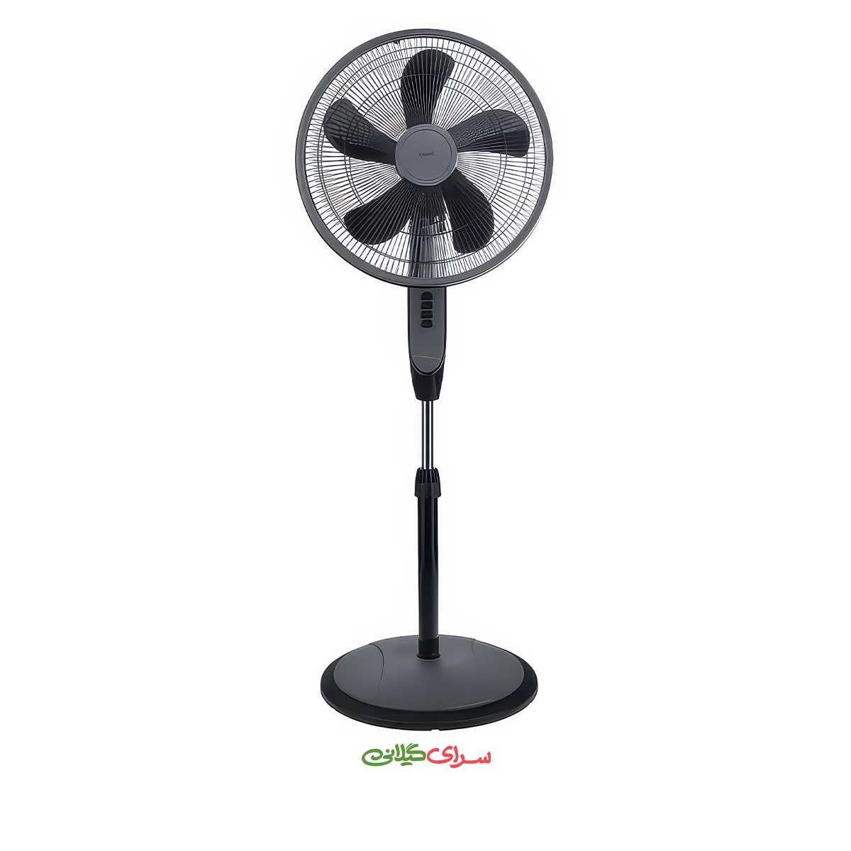 پنکه برقی ایستاده ریموت دار مشکی تکنو مدل Te-9110