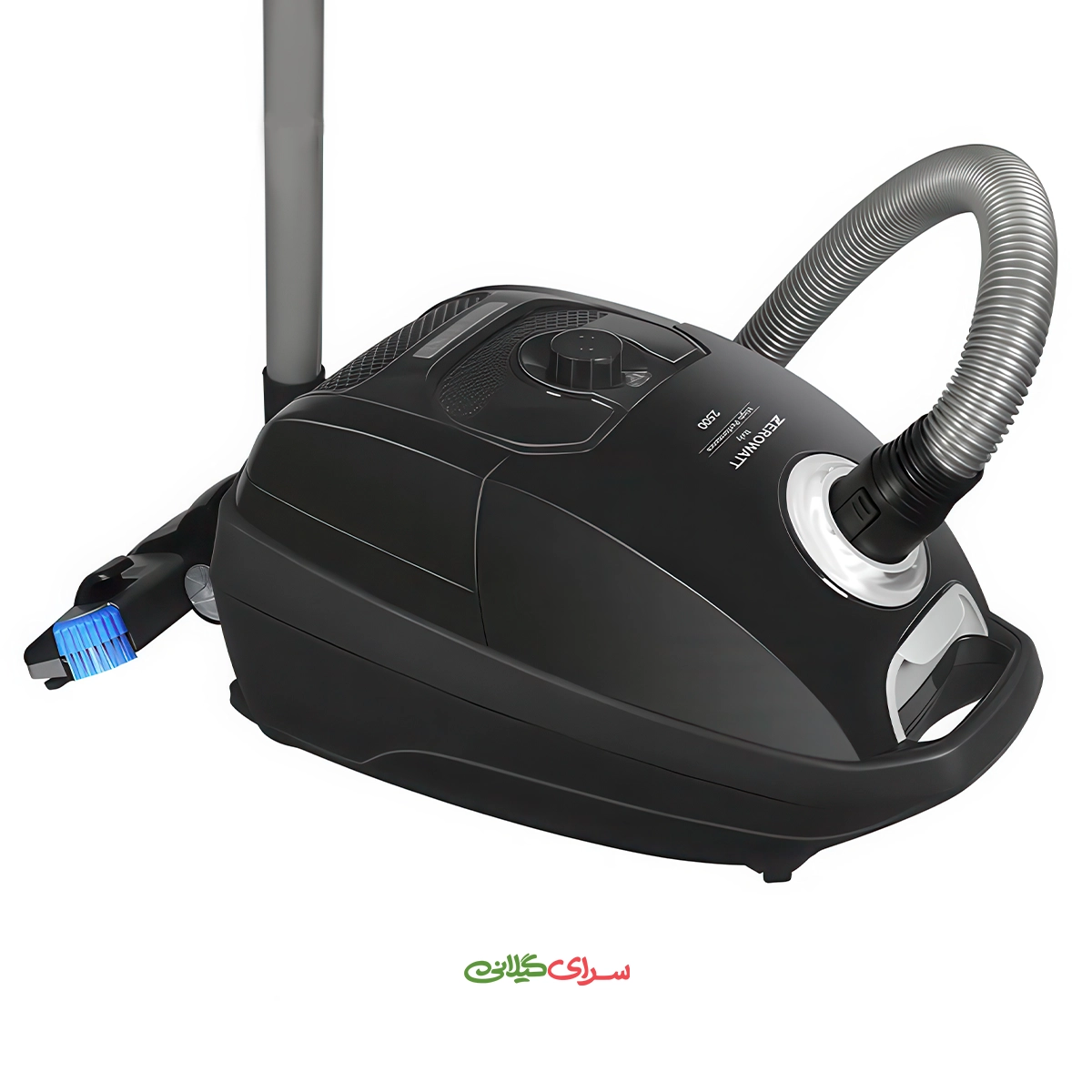 جارو برقی 2500 وات دیجیتال مشکی زیرووات مدل KZV-250-3G