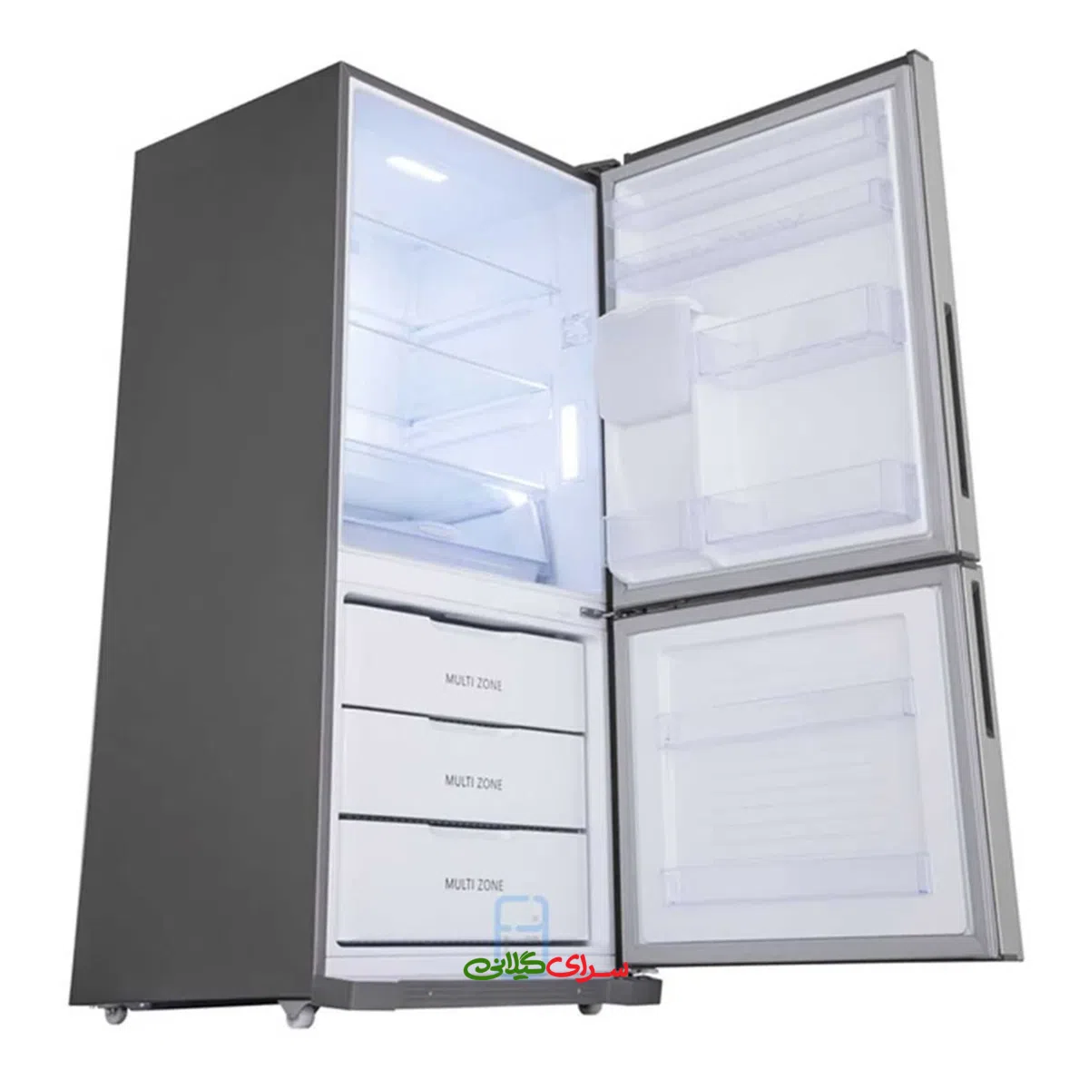 یخچال فریزر کمبی 27 فوت نو فراست استیل اسنوا مدل SBD-L300-SS
