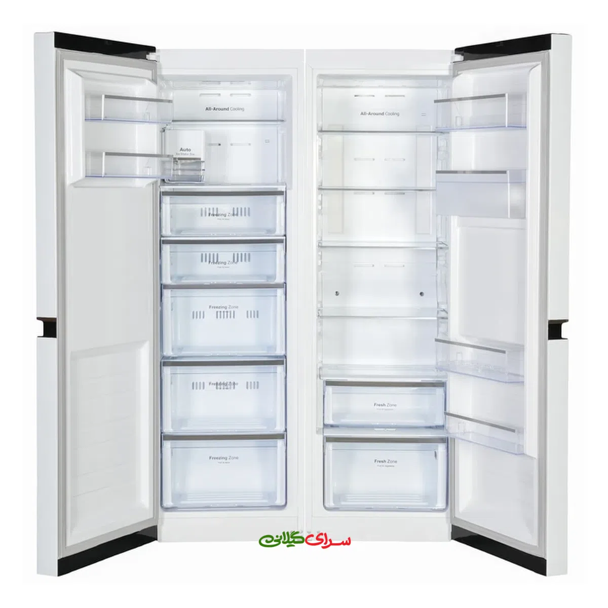 یخچال فریزر ساید بای ساید 25 فوت نو فراست سفید التتو مدل NR/NF6040WDN