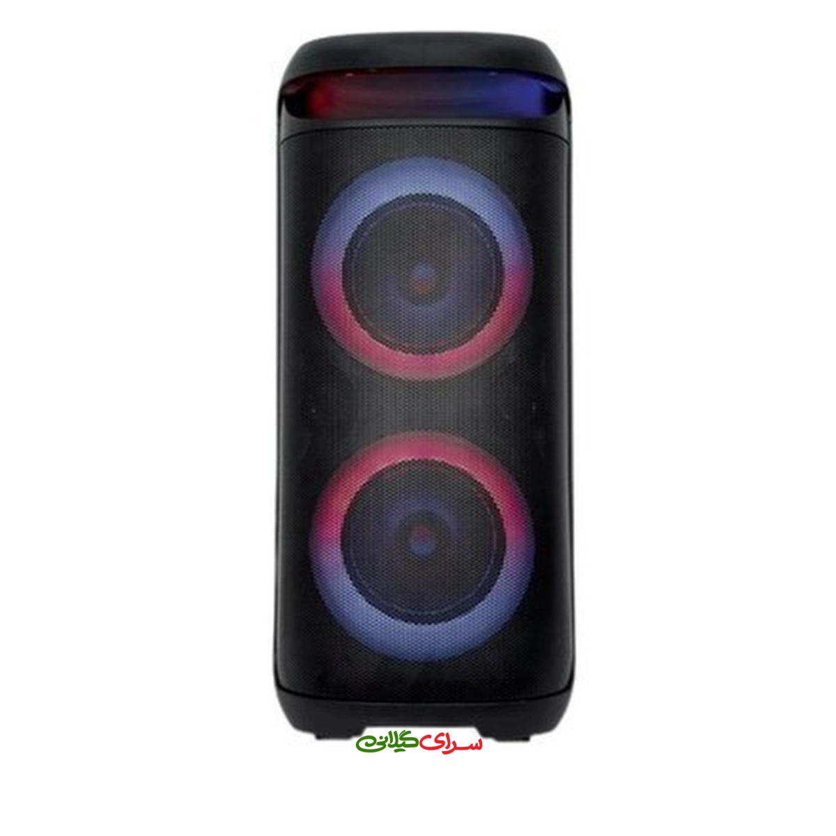 اسپیکر شارژی دو ساب ووفر 6.5 اینچی مشکی میکرولب مدل BUMUSA-65