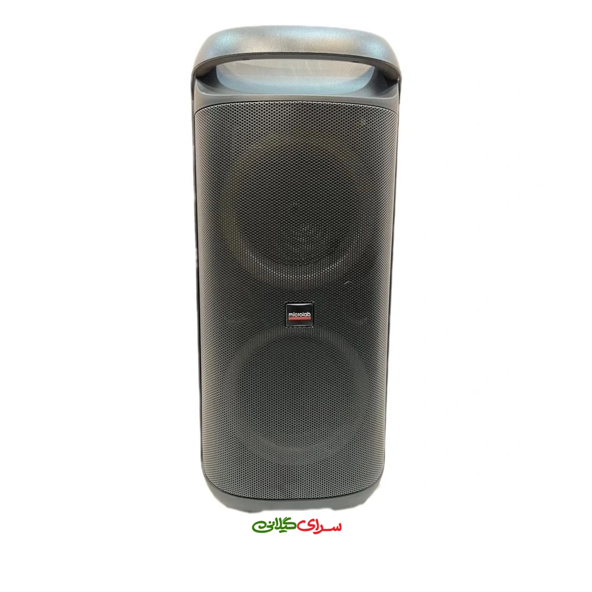 اسپیکر شارژی دو ساب ووفر 6.5 اینچی مشکی میکرولب مدل BUMUSA-65