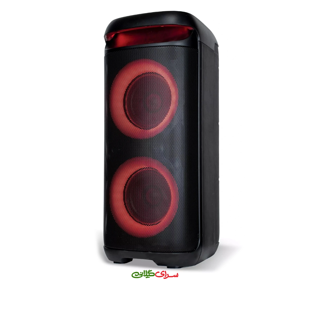 اسپیکر شارژی دو ساب ووفر 6.5 اینچی مشکی میکرولب مدل BUMUSA-65