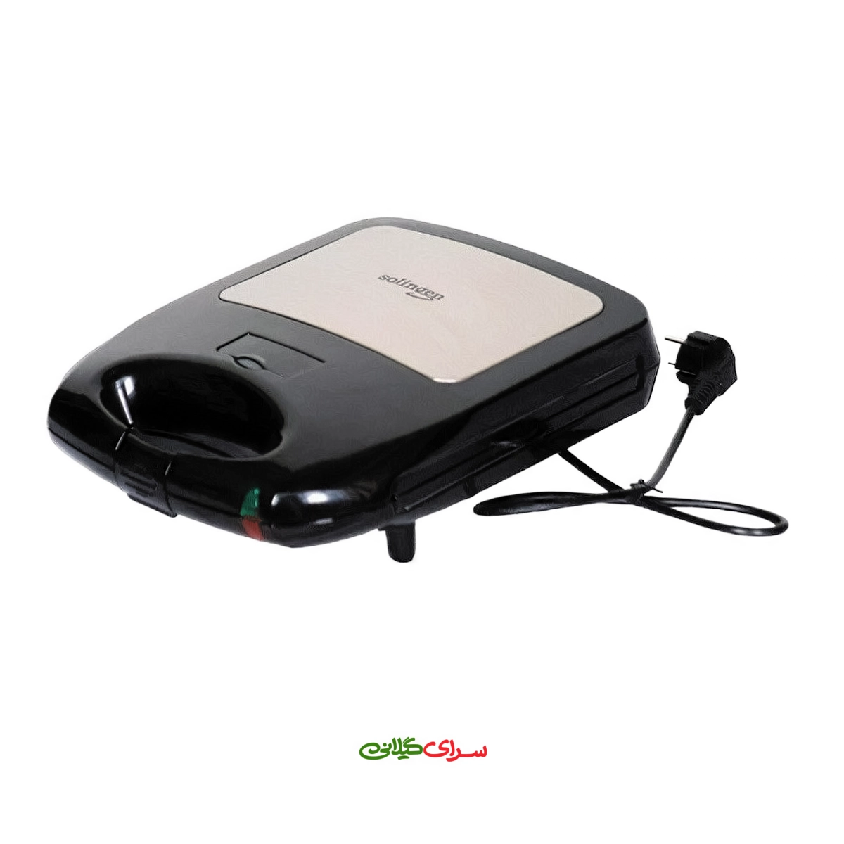 ساندویچ ساز 1300 وات 4 خانه چند کاره استیل مشکی زولینگن مدل 671