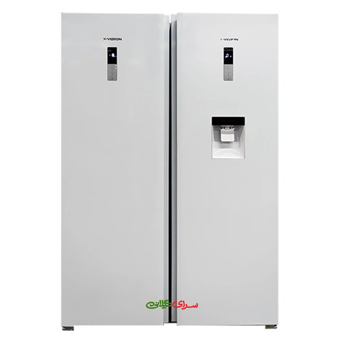 یخچال فریزر ساید بای ساید 40 فوت نو فراست سفید ایکس ویژن مدل KTF630