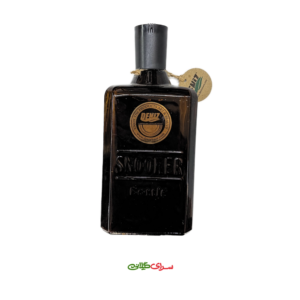 بطری شیشه ای 1.3 لیتری دنیز اسنوکر قهوه ای کد 2703