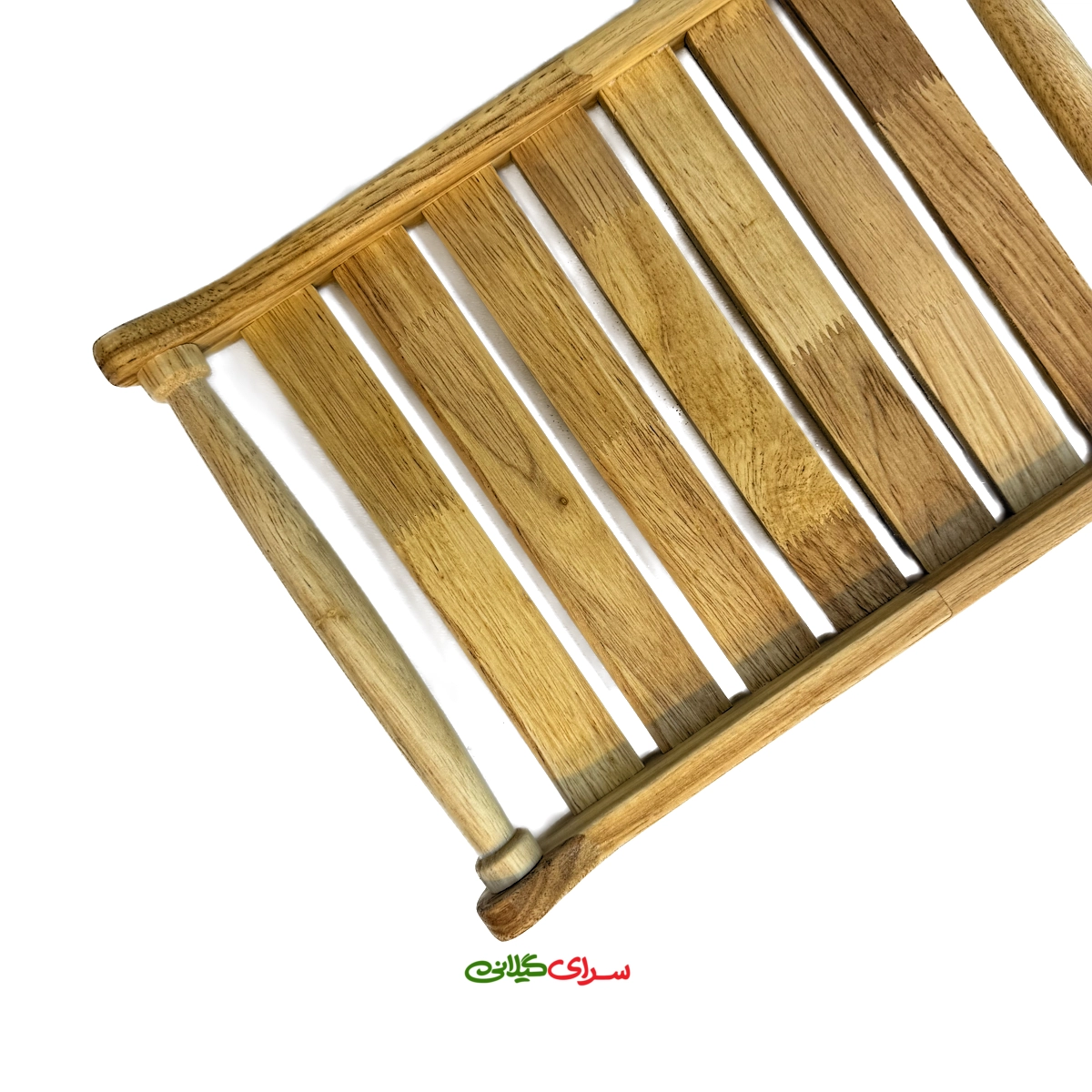 سینی چوبی بدنه هلال مستطیل کف نرده ای نایس وود کد 308745