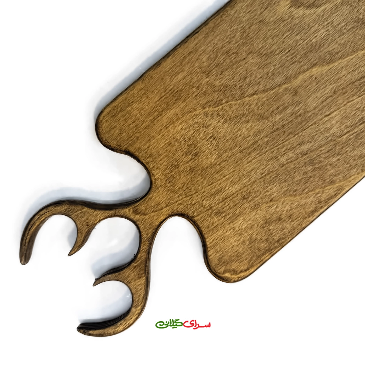 تخته چوبی سرو مستطیل طرح شاخ گوزن کد 310067