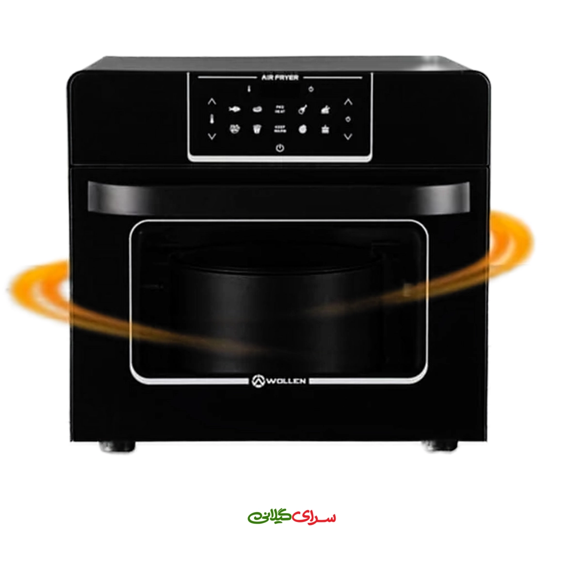 سرخ کن 12 لیتری 10 کاره بدون روغن مشکی وولن مدل WO7030
